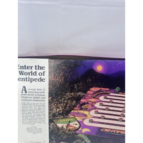 Atari CENTPEDE Board Game by Milton Bradley Made In The USA Vintage 1983 - Picture 7 of 12